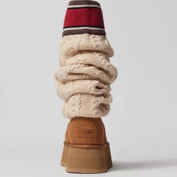 UGG Classic Sweater Letter Boot Chestnut Women's